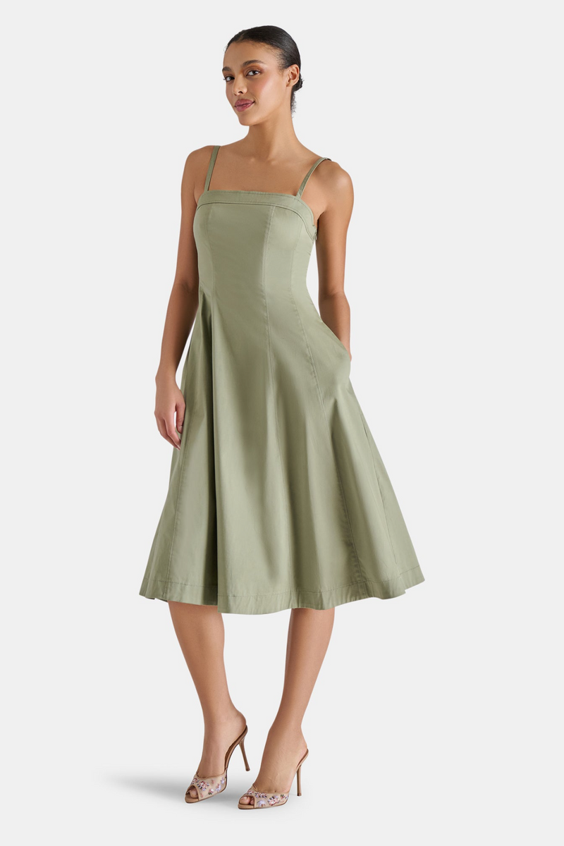 White Smoke Raleigh Dress Midi Dress
