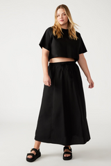 Black Sunny Skirt Maxi Skirt