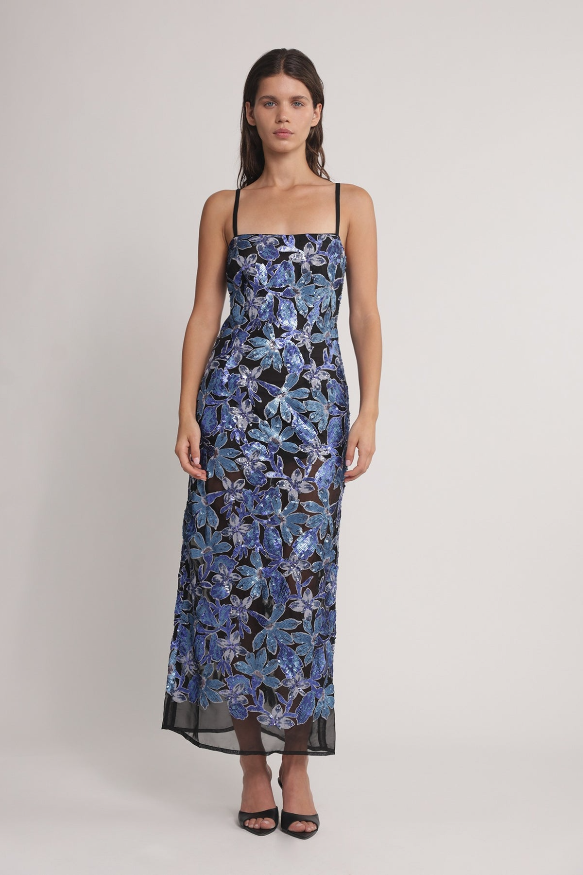 Sabina Musayev Ellowina Dress in Blue - Size Xs