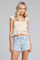Gray Sara Top Shirts & Tops