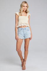 Gray Sara Top Shirts & Tops