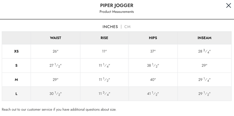 White Smoke Piper Jogger Joggers