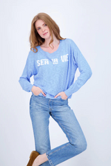 Lavender Sea La Vie Sweater Shirt