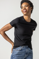 Light Gray Short Sleeve Crewneck Shirt