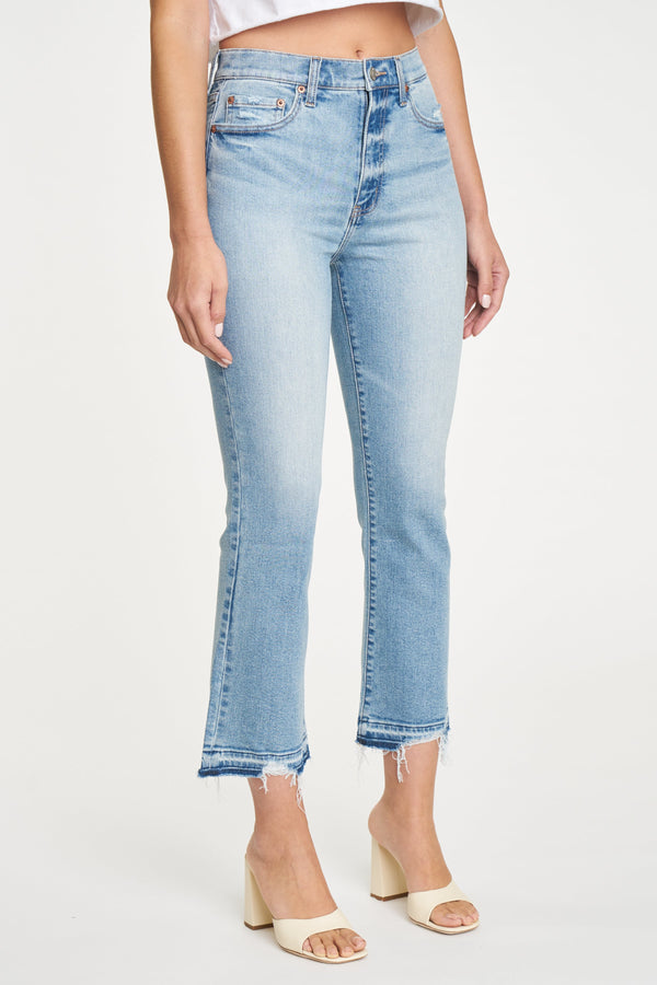 Antique White Shy Girl High Rise Jeans - Shooting Star Jeans