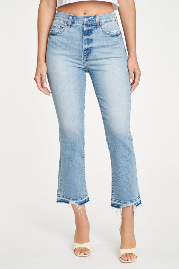 Antique White Shy Girl High Rise Jeans - Shooting Star Jeans