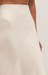 Light Gray Europa Poly Sheen Skirt Skirt