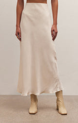 Gray Europa Poly Sheen Skirt Skirt