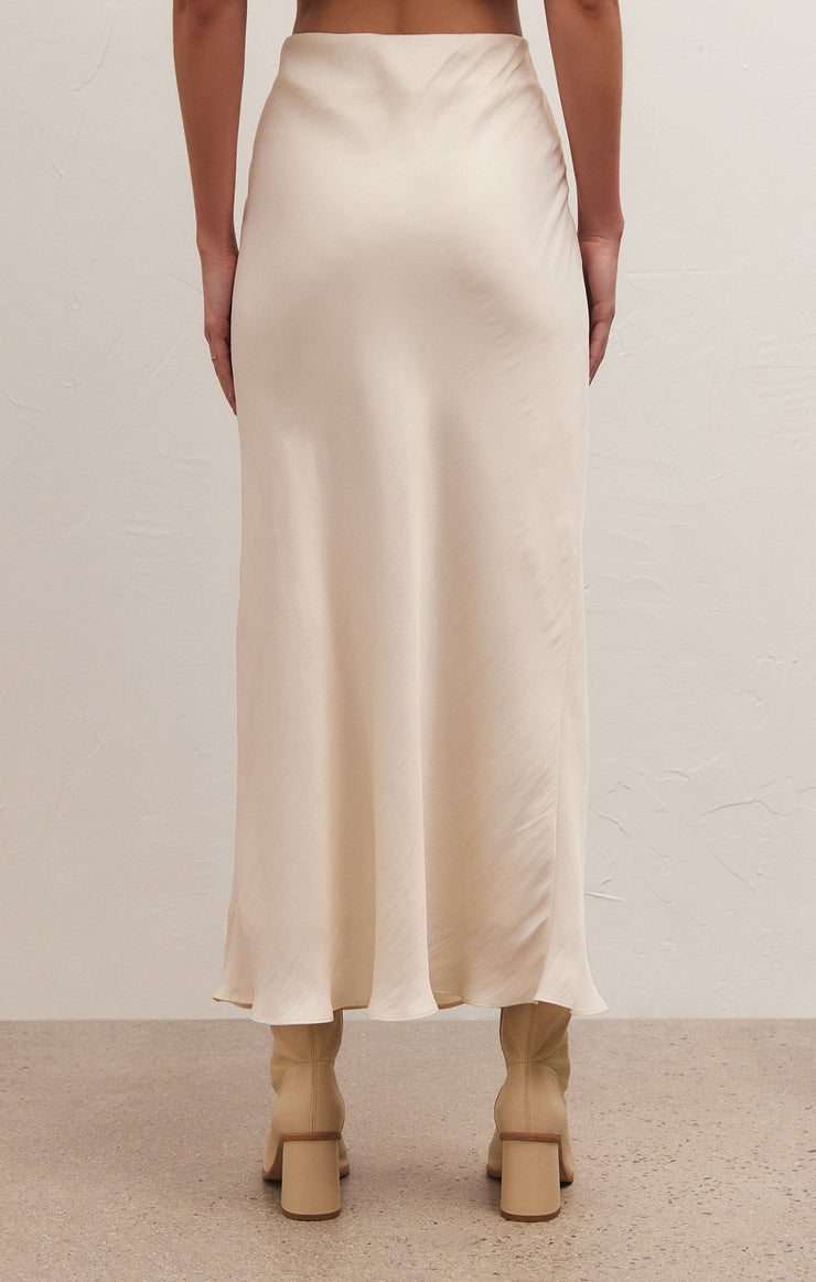Gray Europa Poly Sheen Skirt Skirt