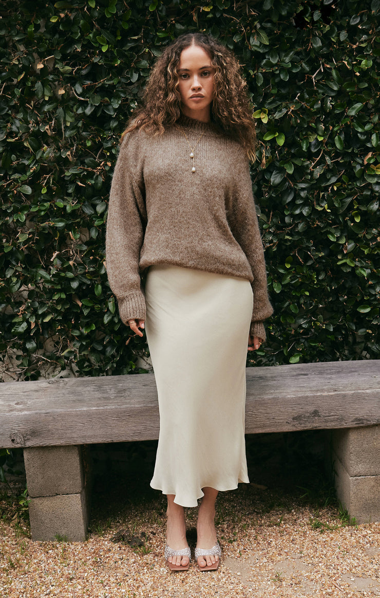 Black Europa Poly Sheen Skirt Skirt