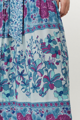 Gray Love Jetty Gown in Blue Nirvana Maxi Dress