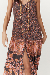 Light Gray Love Jetty Strappy Maxi Dress in Balmy Nights Maxi Dress