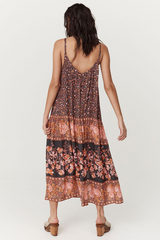 Antique White Love Jetty Strappy Maxi Dress in Balmy Nights Maxi Dress