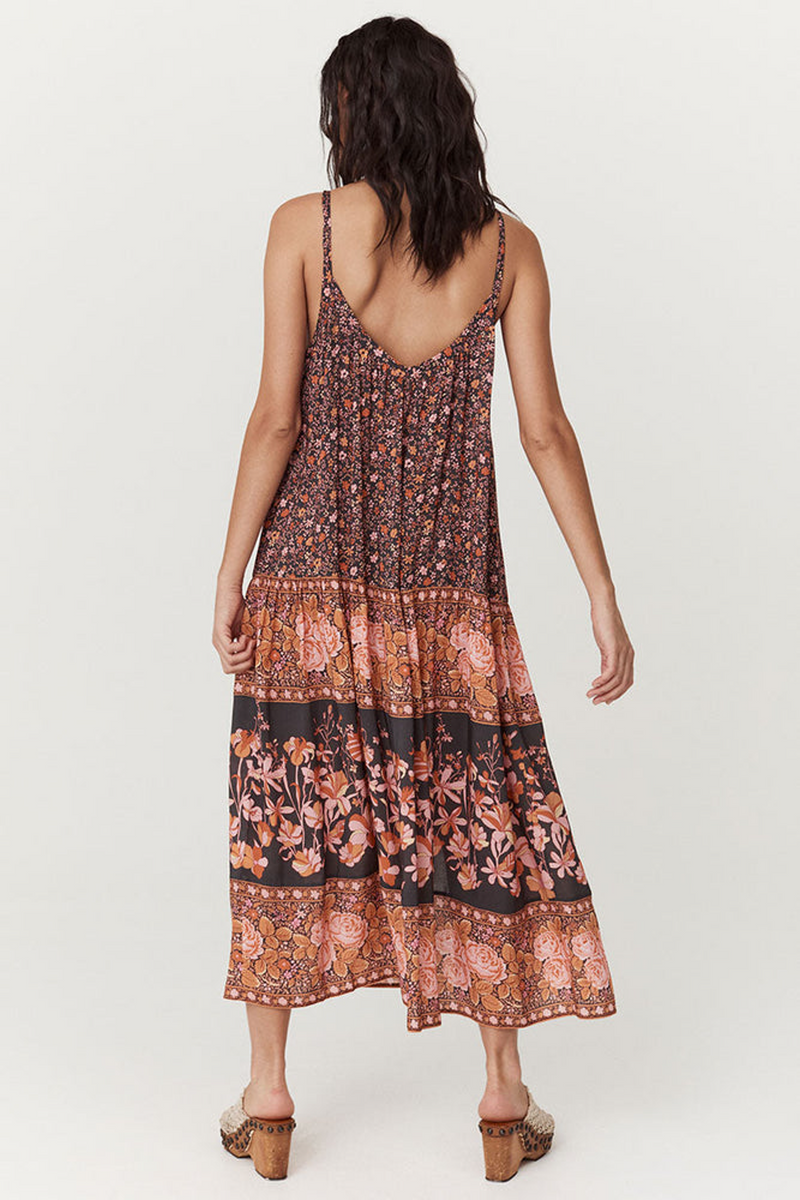 Antique White Love Jetty Strappy Maxi Dress in Balmy Nights Maxi Dress