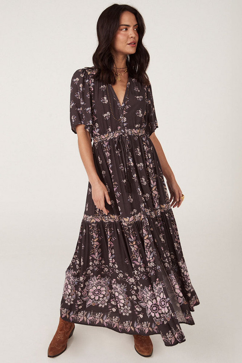 Dark Slate Gray Rebel Spirit Gown in Hyacinth Maxi Dress