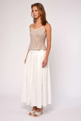 Lavender Cara Skirt Midi Skirt