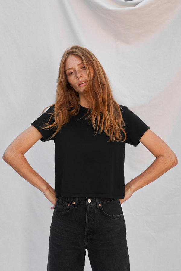 Gray Springsteen Cotton Baby Tee Tee