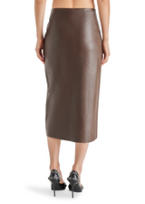 Dark Olive Green Hayes Midi Skirt Midi Skirt