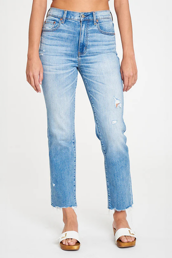 Antique White Straight Up High Rise Straight | Oasis Vintage Jeans