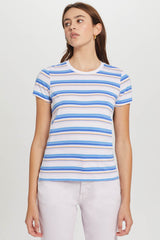 Light Gray Summertime Stripe Boy Tee T Shirt