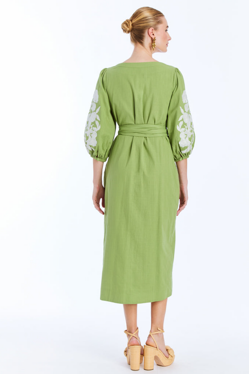 ivory and green dress Ivory & Green Floral Eyelet Sleeveless Maxi Dress - All Dresses