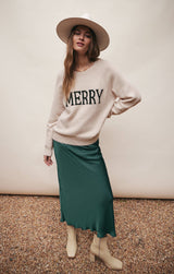 Light Gray Lizzy Merry Sweater Sweater