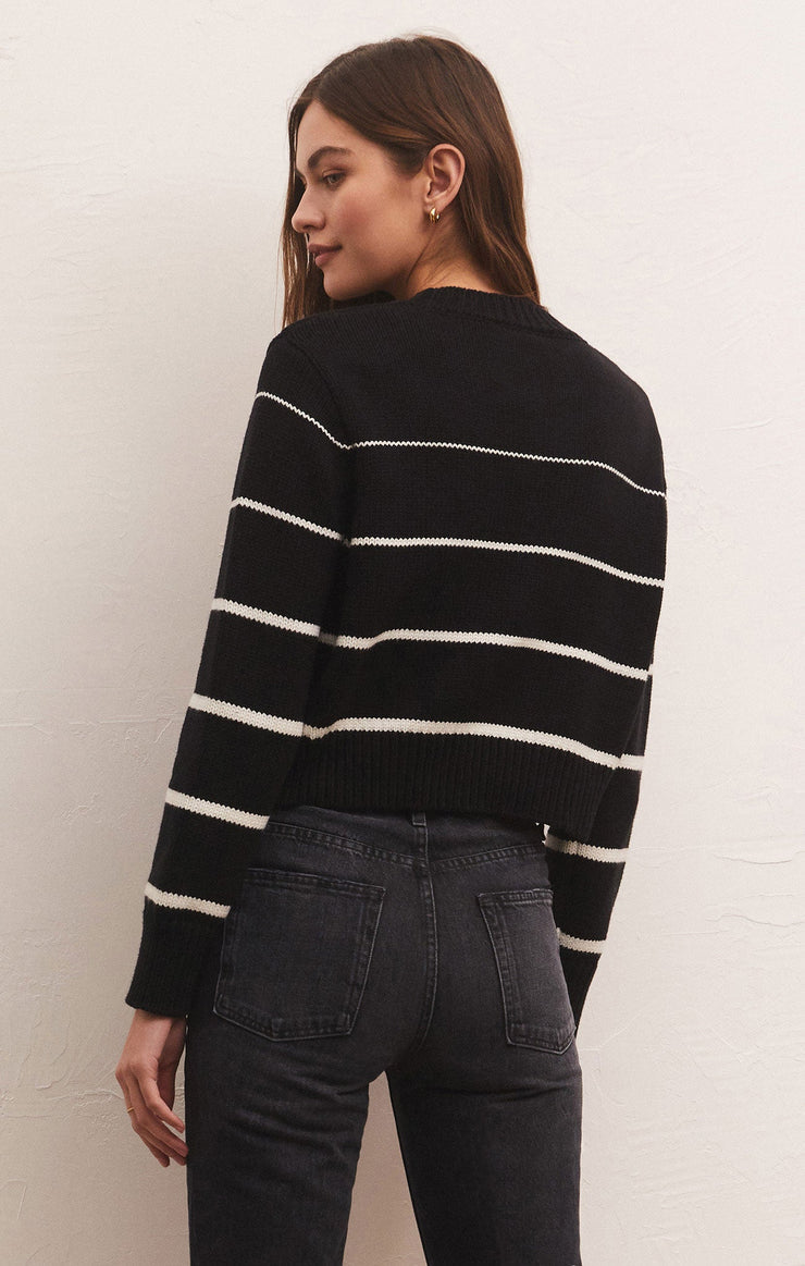 Light Gray Milan Stripe Sweater Sweater