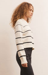 Light Gray Milan Stripe Sweater Sweater