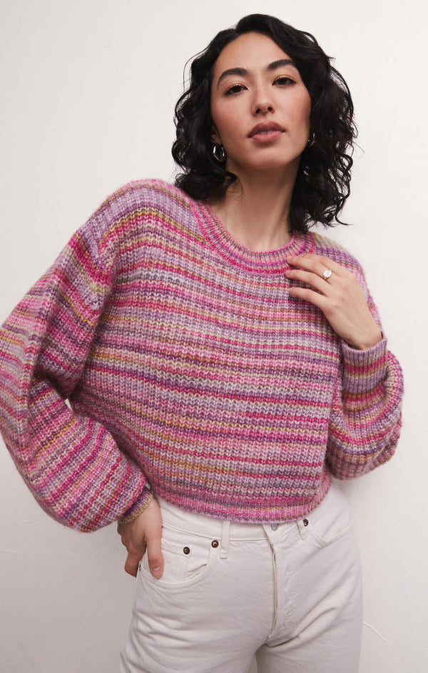 Thistle Prism Metallic Stripe Sweater Sweater