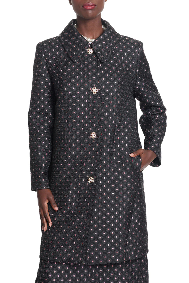 Dark Slate Gray Brielle Coat Coat