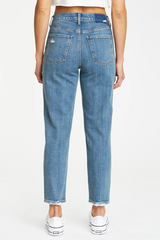 Slate Gray The Original High Rise Tapered Mom Jean | Confessions Jeans