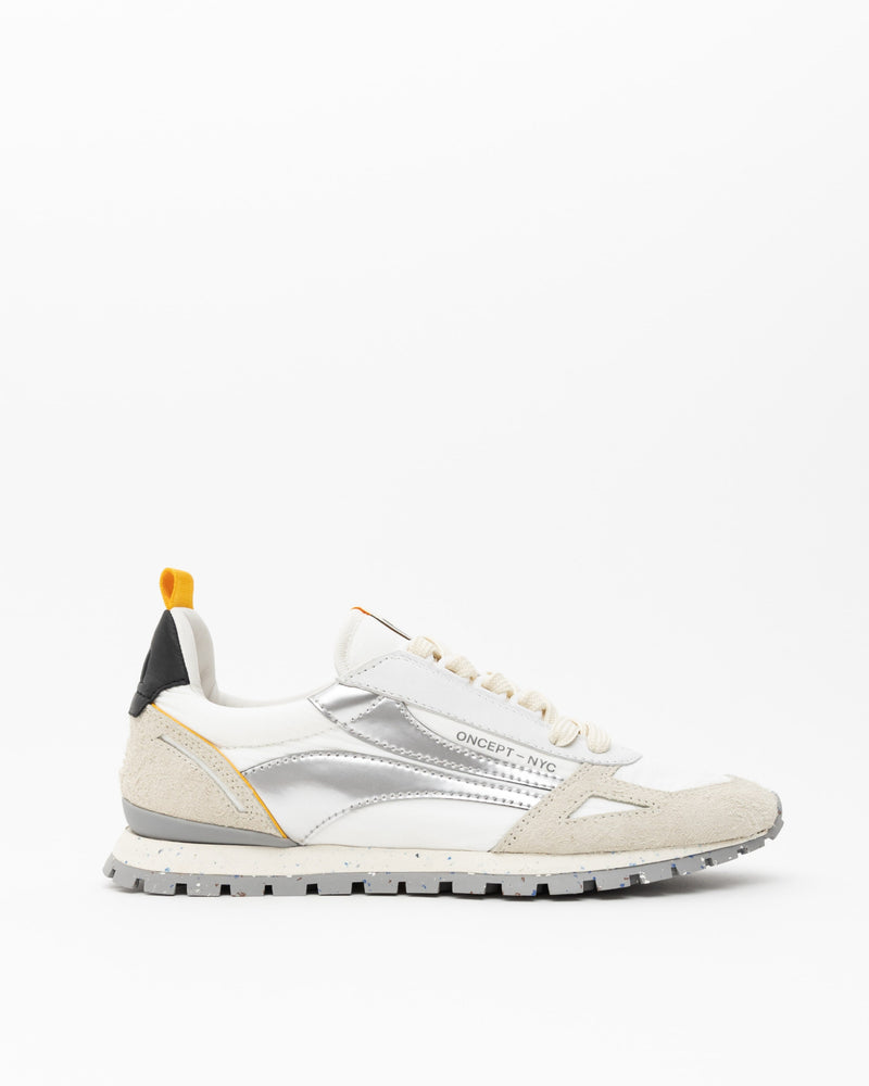 White Smoke Toronto Sneaker | Silver Flash Sneaker