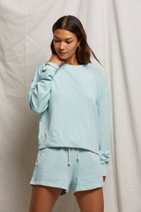 Gray Layla French Terry Sweat Short Short