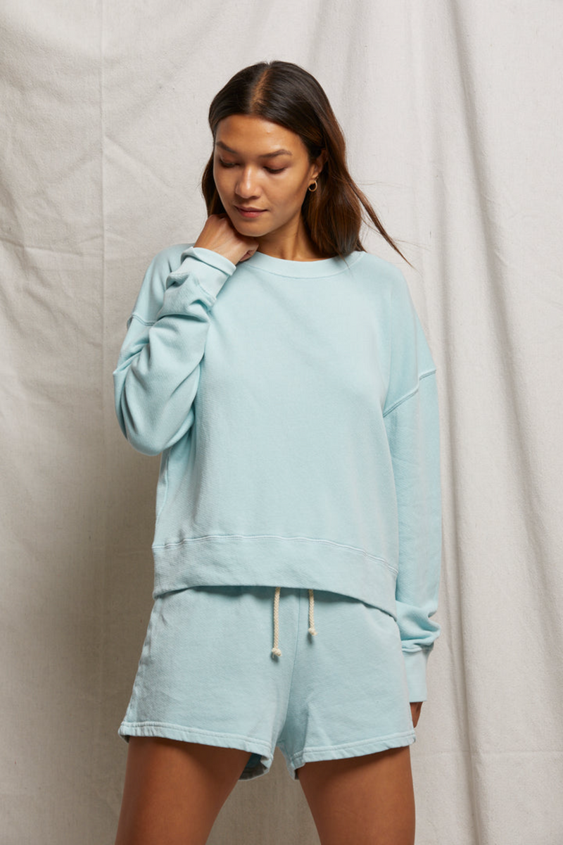 Gray Layla French Terry Sweat Short Short