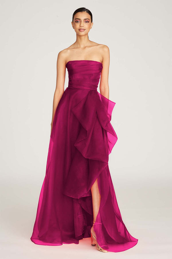 Light Gray Teresa | Draped Gown Formal Dress