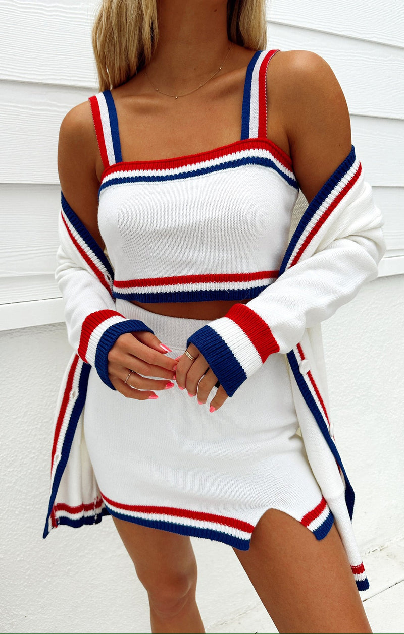 Light Gray Below Deck Mini Skirt Skirt