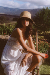 Dark Olive Green Inca Bucket Hat Sun Hat