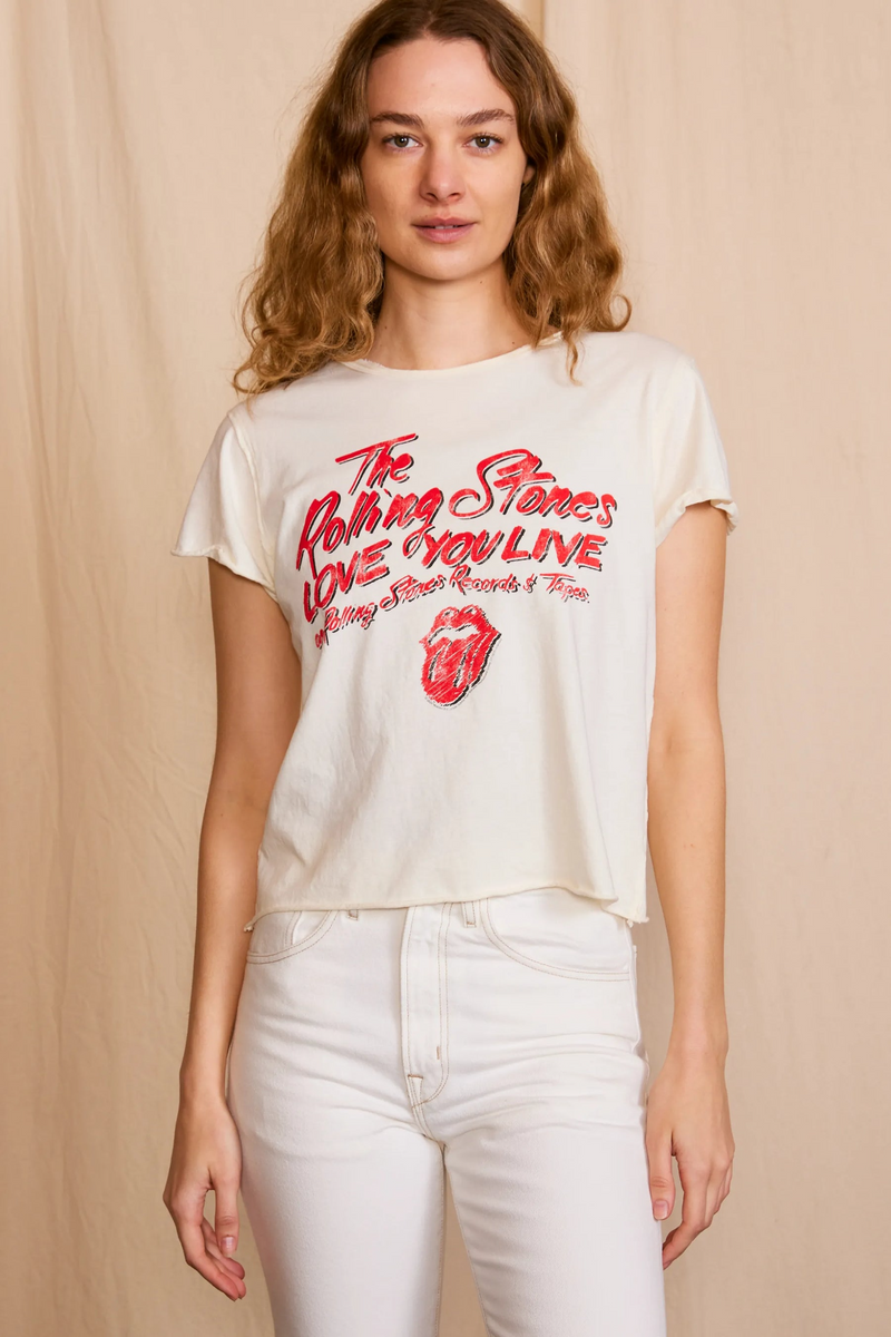 Gray The Rolling Stones Love You Live Tee Graphic Tee