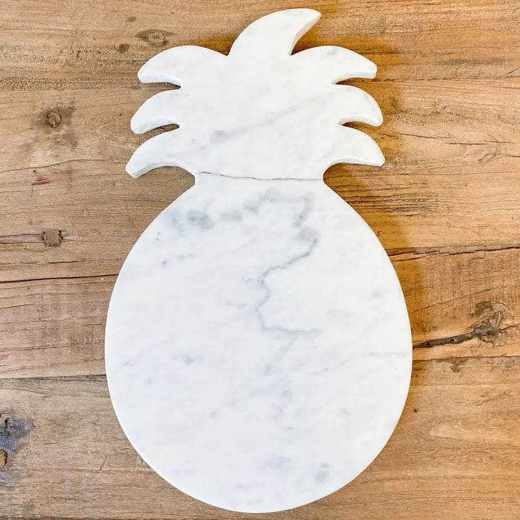 Rosy Brown Pineapple Shaped Marble Serving Board serving board