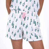 Lavender Christmas Cheers Sleep Shorts short