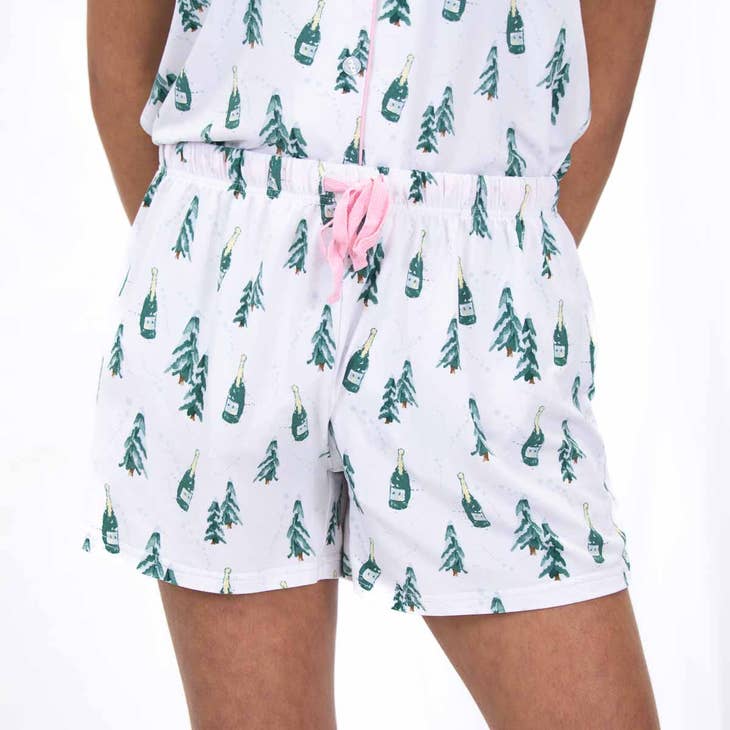 Lavender Christmas Cheers Sleep Shorts short