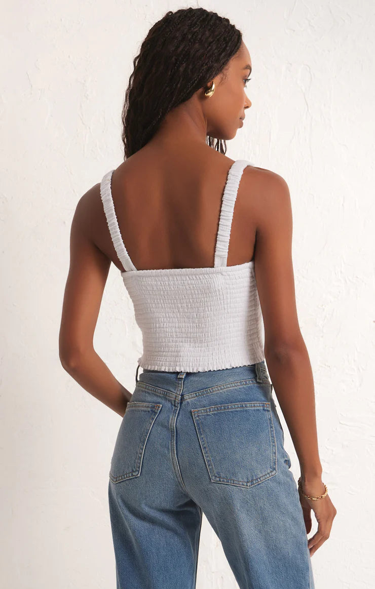 Dark Olive Green Cambria Gauze Top crop top