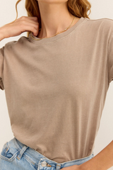Rosy Brown Go To Tee Shirts & Tops