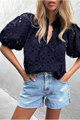 Gray Doris Blouse Blouse