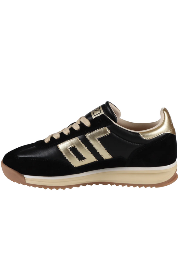 Black Jogger N Sneaker | Black/Gold Sneaker
