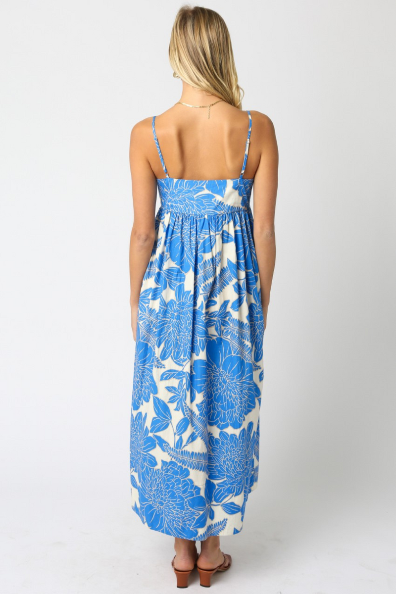 Light Gray Kip Floral Maxi Dress Maxi Dress