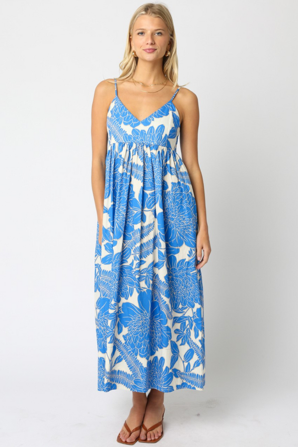 Light Gray Kip Floral Maxi Dress Maxi Dress