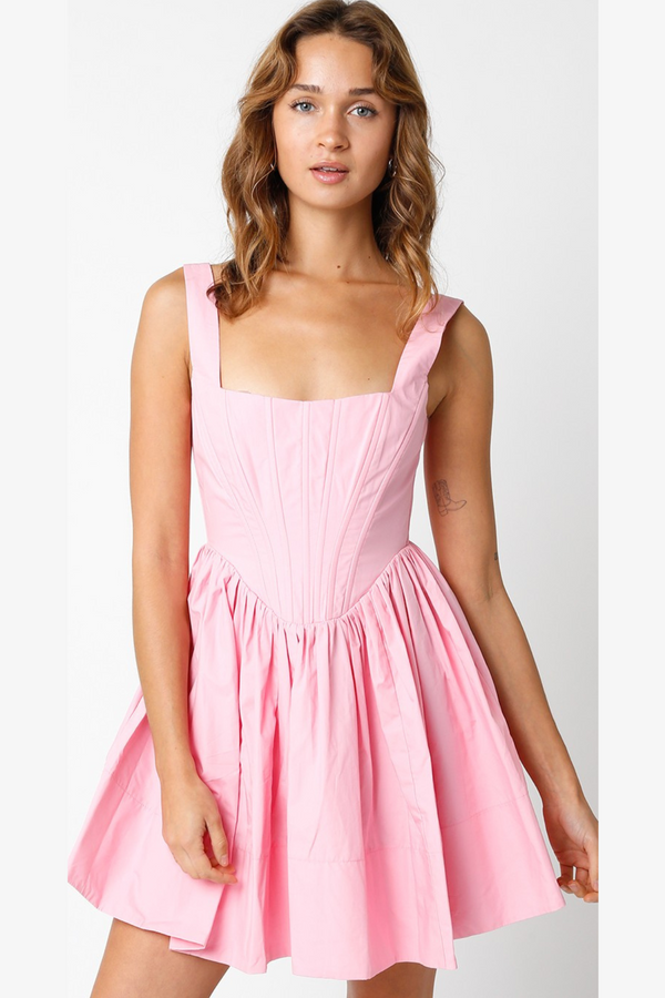 Misty Rose Pascal Mini Dress Mini Dress