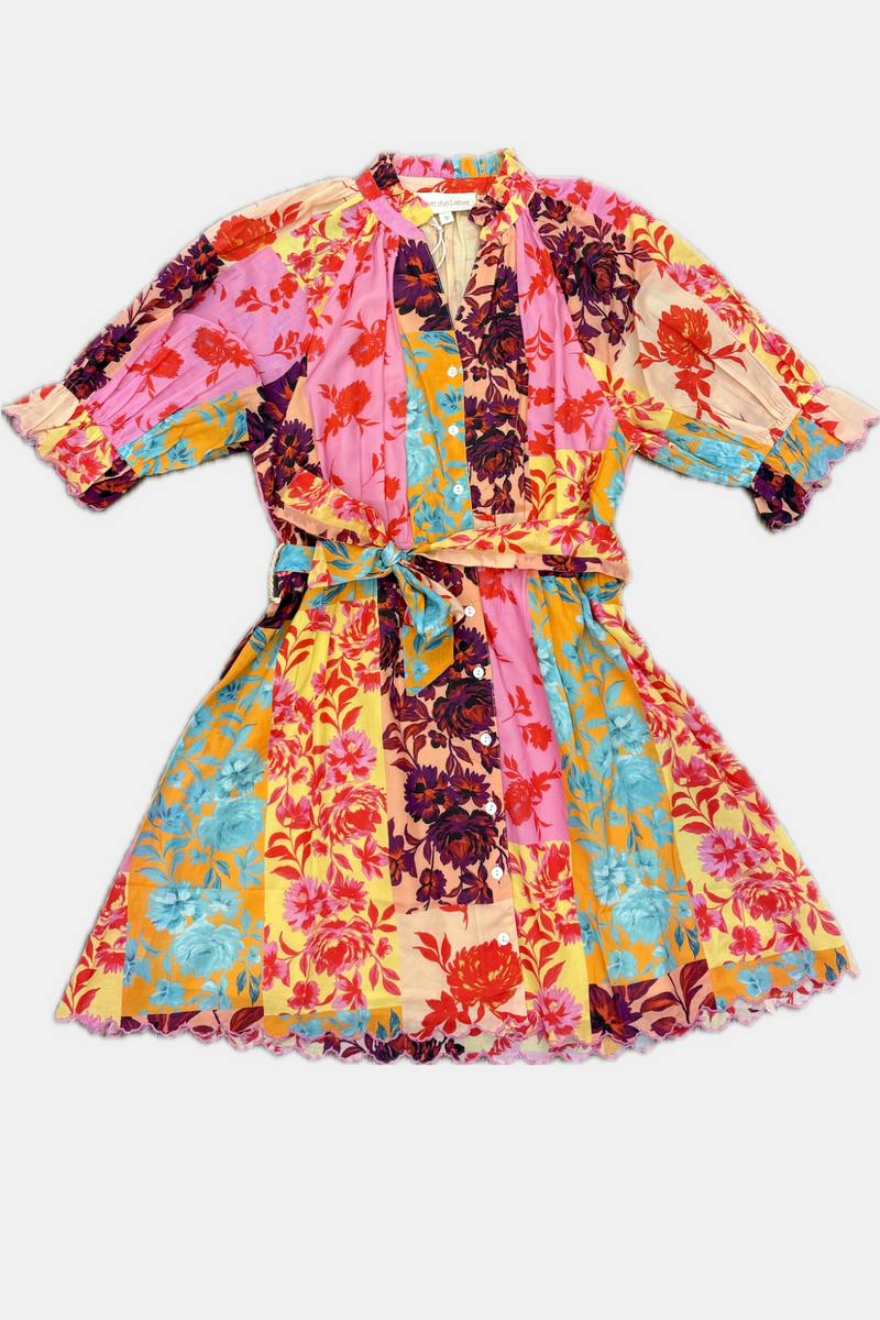 Misty Rose Lourdes Dress in Paradise Lost Print Mini Dress