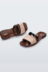 Lavender Ivy Slide | Brown/Beige/Black Slides
